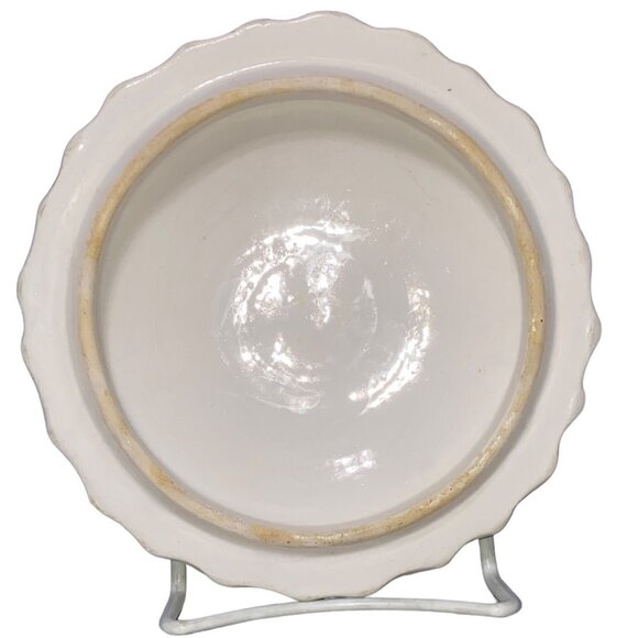 Hand-Painted Italian Ceramic Fruit-Themed Covered Dish - Picture 3 of 8